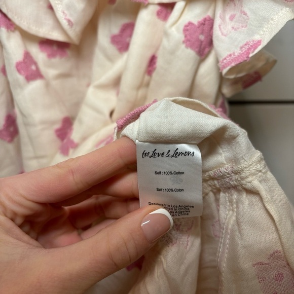 For Love & Lemons Olea Mini Dress in Pink - Picture 7 of 8